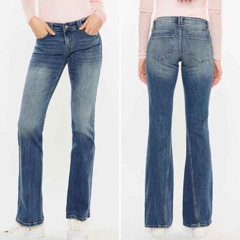 KanCan Jewel Bootcut Low Rise Jeans Womens 13/30 Stretch‎ Western Rodeo KC2519M